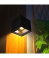 9W Solara schwarze LED Wandleuchte mit Sensor - Solar, IP65, 3-in-1 CCT, 800lm, PIR Sensor