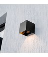 9W Solara schwarze LED Wandleuchte mit Sensor - Solar, IP65, 3-in-1 CCT, 800lm, PIR Sensor