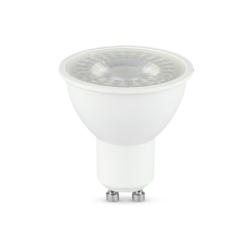 GU10 7,5W LED Leuchtmittel - 610lm, 38°, warmweiß, weißer Kunststoff