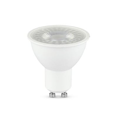 GU10 7,5W LED Leuchtmittel - 610lm, 38°, warmweiß, weißer Kunststoff