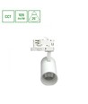 16W 3-Phasen Schienenstrahler 3-in-1 - 25°, CCT, Weiß