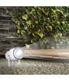 12W LED Gartenstrahler mit Erdspieß - IP65, Grünes Licht, weißes Gehäuse, Aluminium