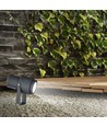 12W LED Gartenstrahler mit Erdspieß - IP65, Grüne Lichtfarbe, graues Gehäuse, 20 Grad, Aluminium