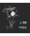 2W LED Solar Gartenstrahler mit Erdspieß - IP65, schwarz, 3.7V, Dämmerungssensor, COB LED, warmweiß