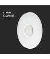 40W Designer Dome LED Deckenleuchte mit Sterneffekt - 4000lm, dimmbar, CCT, Fernbedienung, Ø39cm