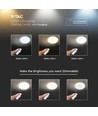 40W Designer Dome LED Deckenleuchte mit Sterneffekt - 4000lm, dimmbar, CCT, Fernbedienung, Ø39cm
