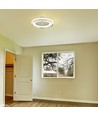 45W Ventilator mit Deckenlicht RF-Steuerung CCT: 3 in 1 - AC-Motor, grauer Ring