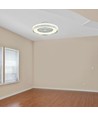 45W Ventilator mit Deckenlicht RF-Steuerung CCT: 3 in 1 - AC-Motor, grauer Ring