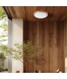 60W LED Deckenleuchte in Holzoptik, dimmbar - 6000lm, Ø49cm, CCT, inkl. Fernbedienung
