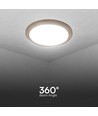 60W LED Deckenleuchte in Holzoptik, dimmbar - 6000lm, Ø49cm, CCT, inkl. Fernbedienung