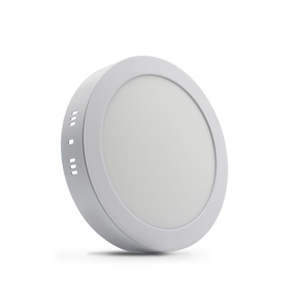 18W dimmbare LED-Deckenleuchte - Ø22,5cm, Höhe: 3,9cm, weißer Rand