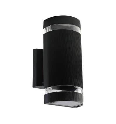 LED Wandleuchte Schwarz E27 IP44