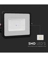 20W Fluter - Samsung Chip, 1m Kabel, 3000K, schwarzes Gehäuse, schwarzes Glas