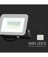 30W LED Fluter mit Samsung LED Chip - 80lm/W, IP65, schwarz, 4000K, Außen/Innen