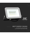 30W LED Fluter mit Samsung LED Chip - 80lm/W, IP65, schwarz, 4000K, Außen/Innen