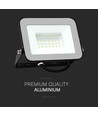 30W LED Fluter mit Samsung LED Chip - 80lm/W, IP65, schwarz, 4000K, Außen/Innen
