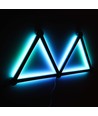 Hexa-Light RGBIC Komplettset - 6 Lichtschienen, wandmontiert, Bluetooth-App, USB