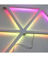 Hexa-Light RGBIC Komplettset - 6 Lichtschienen, wandmontiert, Bluetooth-App, USB