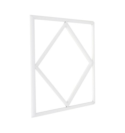 Hexagon Diamant 60x60 LED-Panel, 60W - 100lm/W, weißer Rand