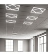 Hexagon Diamant 60x60 LED-Panel, 60W - 100lm/W, weißer Rand