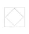 Hexagon Diamant 60x60 LED-Panel, 60W - 100lm/W, weißer Rand