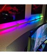 Hexa-Light RGBIC Komplettset - 6 Lichtschienen, wandmontiert, Bluetooth-App, USB