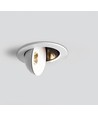 6,5W Ø10,9cm 360° Einbaustrahler RA98 - Ausschnitt: Ø8,5 cm, Maße: Ø10,9 cm, 360 Grad verstellbar, weißer Rand