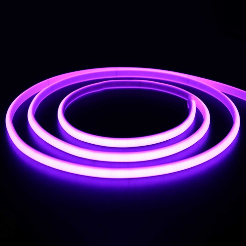 5m 11,5W/m Lila Neon COB Streifen - 230V, IP67 wasserdicht, 288 LED, Alle 10cm kürzbar