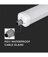 120cm 36W wasserdichte komplette LED-Wannenleuchte, durchverdrahtet - 4320lm, 120lm/W, IP65