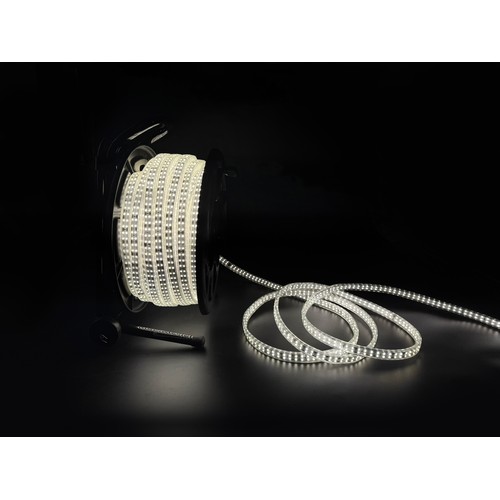 50m 360° Arbeitslicht LED-Streifen auf Trommel - 230V, IP67, 360 LED/m, 12W/m, 1500 lm/m