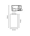 MADARA ALTRO RING GU10 - 3-Phasen-Schiene, ohne Leuchtmittel, 250V, IP20, 60x101x141mm, weiß