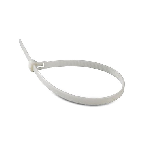 Kabelbinder 15 cm, 100 Stück - Breite 2,5 mm weiß