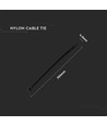 Kabelbinder 35 cm, 100 Stück - Breite 4,5 mm schwarz