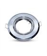 2 Stk. GU10 Einbaustrahler - Rund, Chrom, Loch: Ø7,0 cm, max 35W