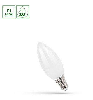 E14 5,5W LED Kerzenlampe - C35, Filament mattes Glas, warmweiß, 610lm