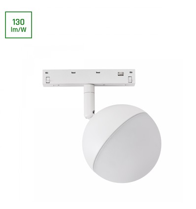 10W SYSTEM SHIFT BASIC GLOBE für 48V Schiene - 130lm/W, 4000K, IP20, weiß, 120 Grad