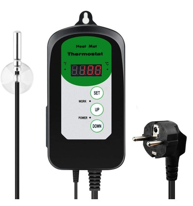 Digitales Thermostat für Heizmatte - Passend für unsere Heizmatten, einstellbar von 0-100° Celsius
