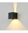 6W CUBIC PRO Wandleuchte - IP65, Schwarz, durchschleifbar, verstellbar, eckig, Up/Down, Außen, inkl. Leuchtmittel