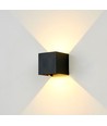 6W CUBIC PRO Wandleuchte - IP65, Schwarz, durchschleifbar, verstellbar, eckig, Up/Down, Außen, inkl. Leuchtmittel