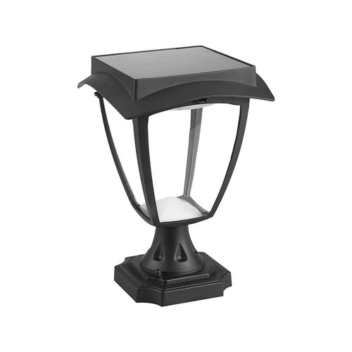 2W LED Solar Gartenlampe mit Sensor - Schwarz, IP65, CCT, Aluminium, für Außenbereich
