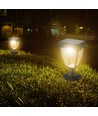 2W LED Solar Gartenlampe mit Sensor - Schwarz, IP65, CCT, Aluminium, für Außenbereich
