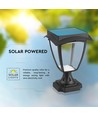 2W LED Solar Gartenlampe mit Sensor - Schwarz, IP65, CCT, Aluminium, für Außenbereich