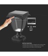2W LED Solar Gartenlampe mit Sensor - Schwarz, IP65, CCT, Aluminium, für Außenbereich