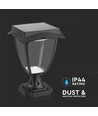 2W LED Solar Gartenlampe mit Sensor - Schwarz, IP65, CCT, Aluminium, für Außenbereich