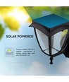 Solar-Wandleuchte, klassisches Design - 3000K+6000K, schwarz