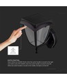 Solar-Wandleuchte, klassisches Design - 3000K+6000K, schwarz