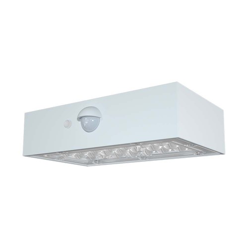 3W Solar Wandleuchte mit Sensor - IP65, weiß, 350lm, PIR Sensor, Außenbereich