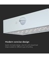3W Solar Wandleuchte mit Sensor - IP65, weiß, 350lm, PIR Sensor, Außenbereich