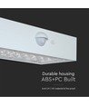 3W Solar Wandleuchte mit Sensor - IP65, weiß, 350lm, PIR Sensor, Außenbereich