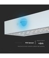 3W Solar Wandleuchte mit Sensor - IP65, weiß, 350lm, PIR Sensor, Außenbereich